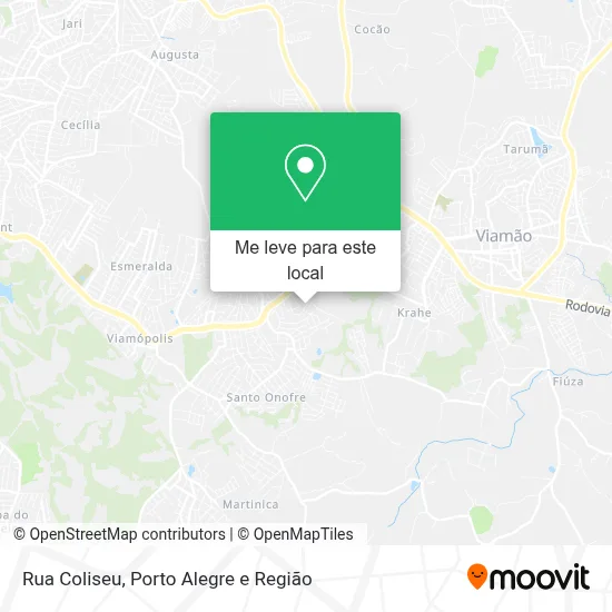 Rua Coliseu mapa