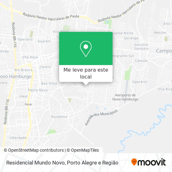 Residencial Mundo Novo mapa