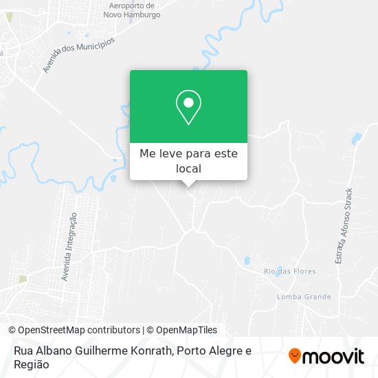Rua Albano Guilherme Konrath mapa