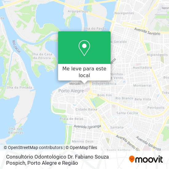 Consultório Odontológico Dr. Fabiano Souza Pospich mapa