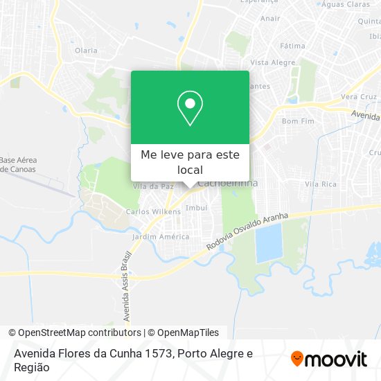 Avenida Flores da Cunha 1573 mapa