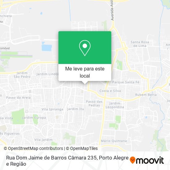 Rua Dom Jaime de Barros Câmara 235 mapa