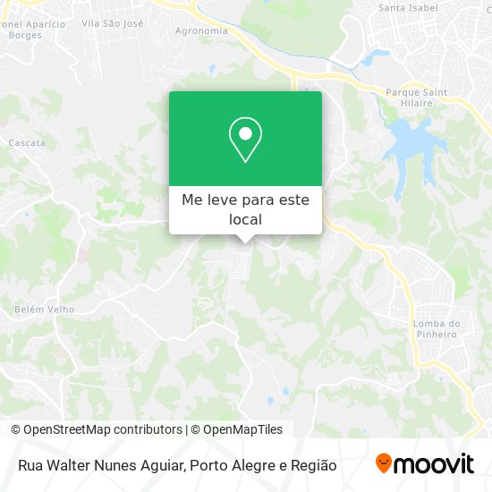 Rua Walter Nunes Aguiar mapa