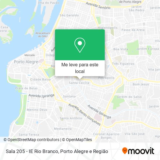 Sala 205 - IE Rio Branco mapa