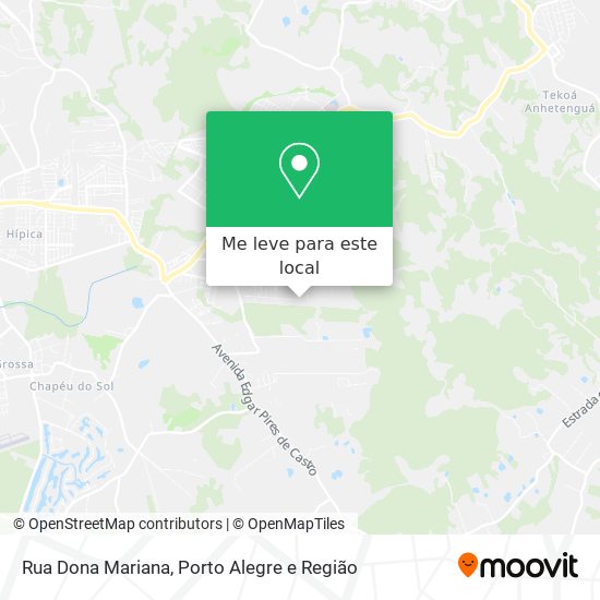 Rua Dona Mariana mapa