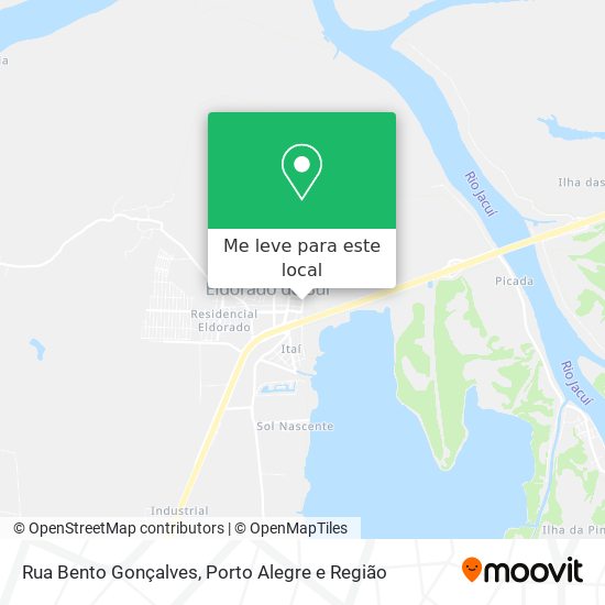 Rua Bento Gonçalves mapa