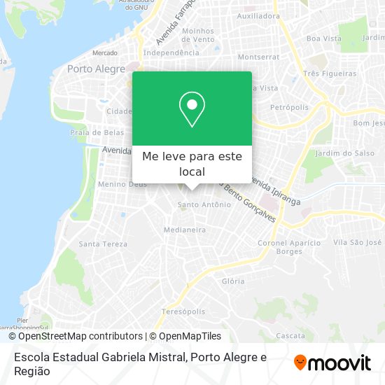 Escola Estadual Gabriela Mistral mapa
