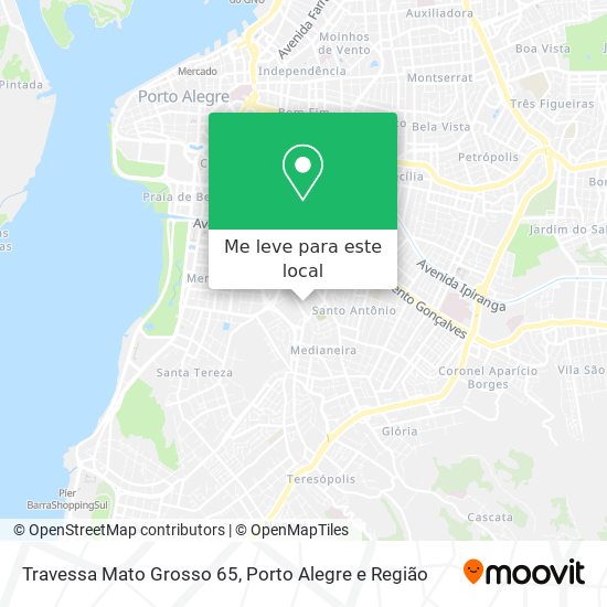 Travessa Mato Grosso 65 mapa