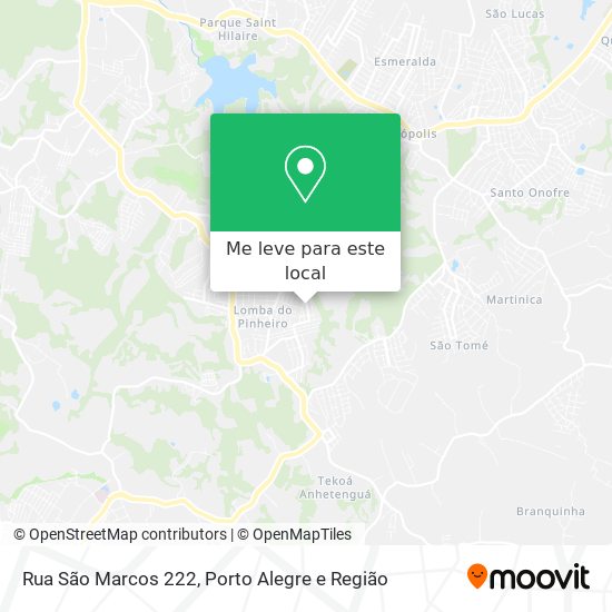 Rua São Marcos 222 mapa