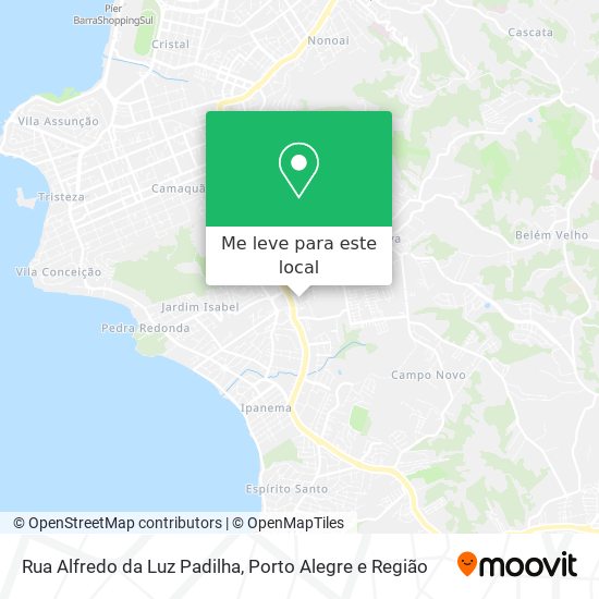 Rua Alfredo da Luz Padilha mapa