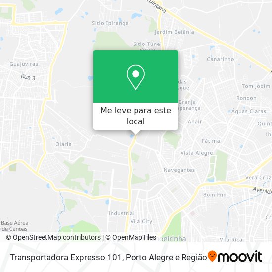 Transportadora Expresso 101 mapa