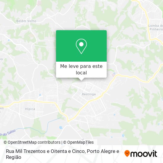 Rua Mil Trezentos e Oitenta e Cinco mapa