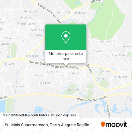 Sul Mais Supermercado mapa