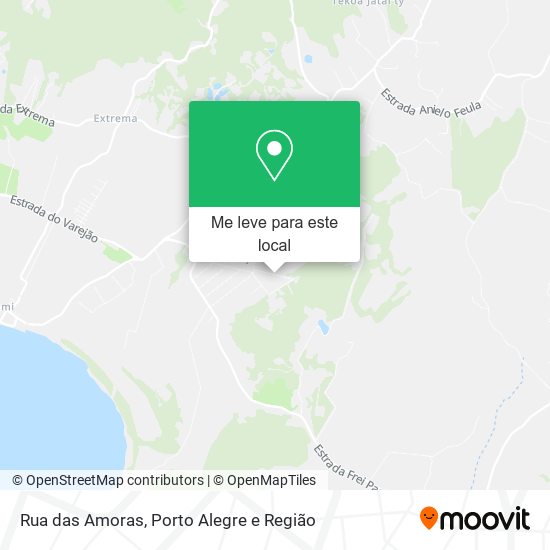 Rua das Amoras mapa