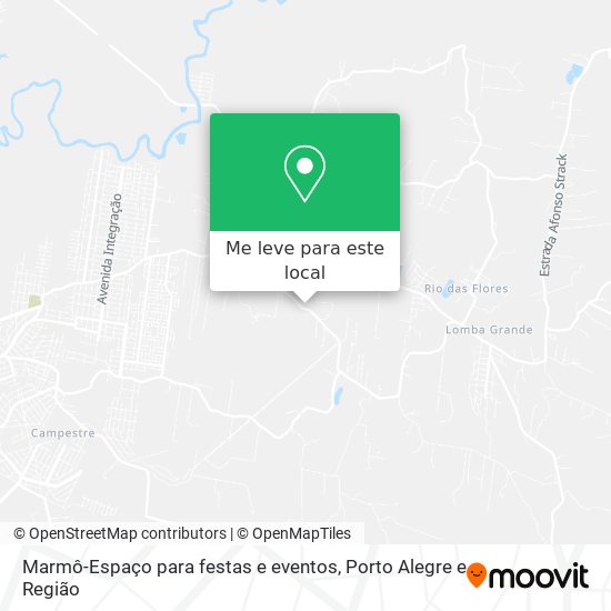 Marmô-Espaço para festas e eventos mapa