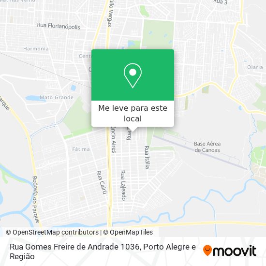 Rua Gomes Freire de Andrade 1036 mapa