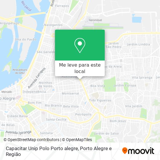 Capacitar Unip Polo Porto alegre mapa