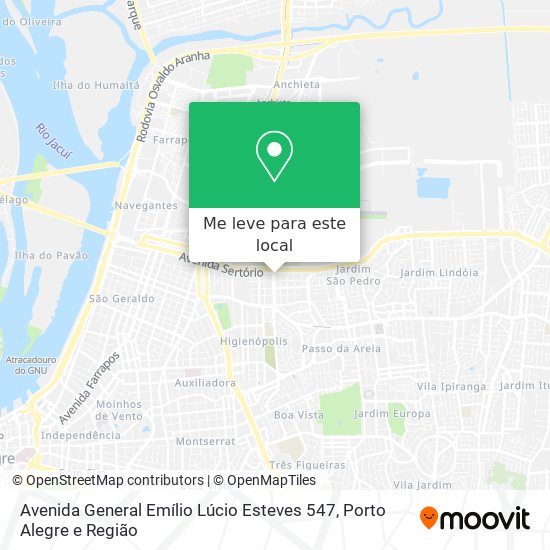 Avenida General Emílio Lúcio Esteves 547 mapa