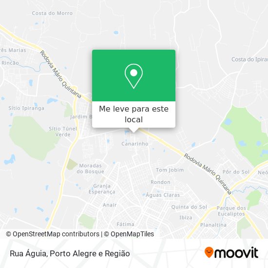 Rua Águia mapa