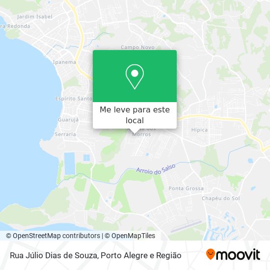 Rua Júlio Dias de Souza mapa