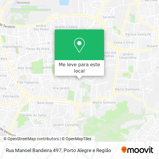 Rua Manoel Bandeira 497 mapa