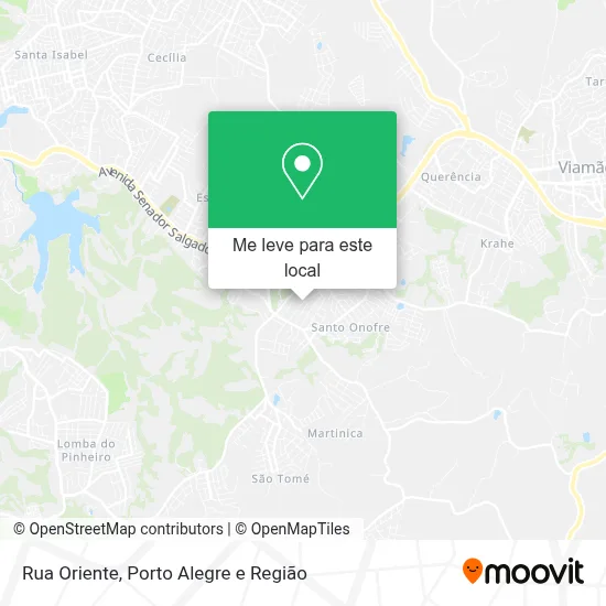 Rua Oriente mapa