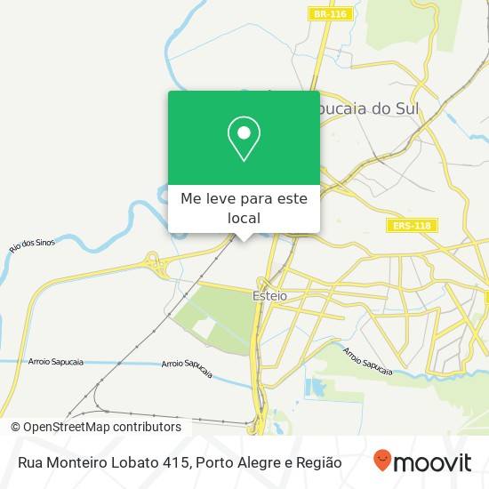 Rua Monteiro Lobato 415 mapa