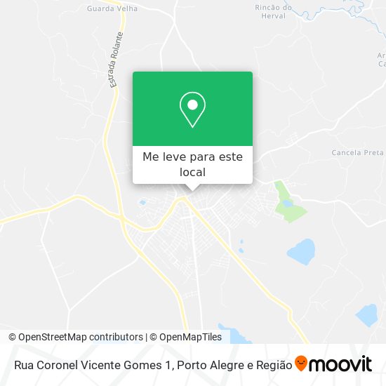 Rua Coronel Vicente Gomes 1 mapa