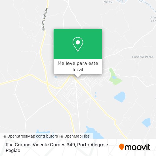 Rua Coronel Vicente Gomes 349 mapa