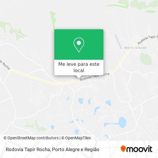 Rodovia Tapir Rocha mapa