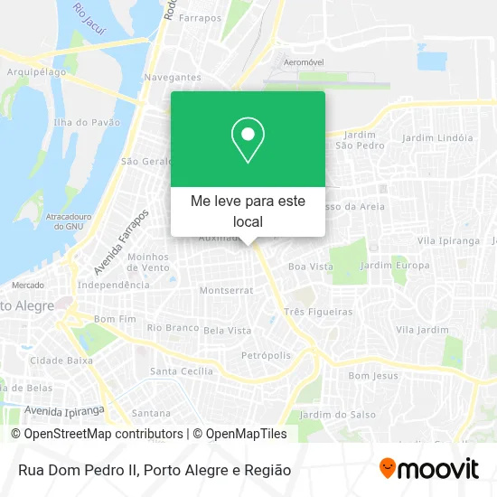 Rua Dom Pedro II mapa