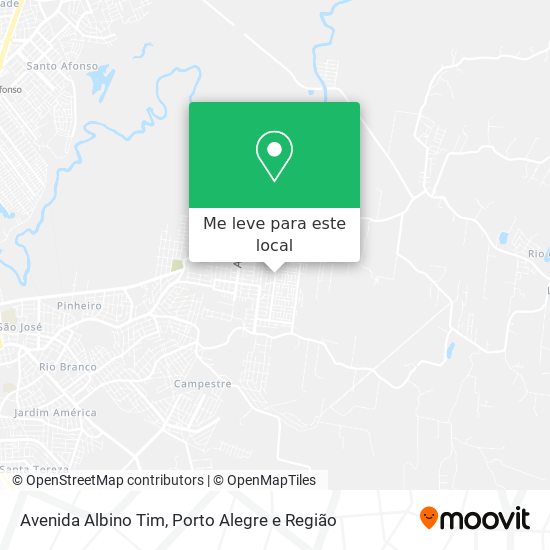 Avenida Albino Tim mapa