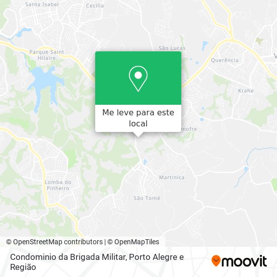 Condominio da Brigada Militar mapa