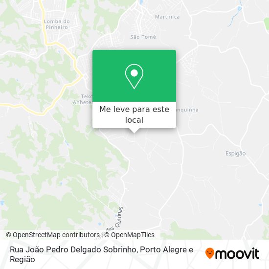 Rua João Pedro Delgado Sobrinho mapa