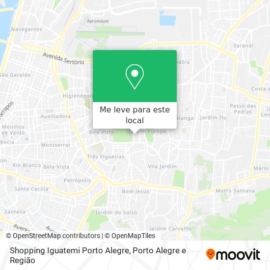 Shopping Iguatemi Porto Alegre mapa