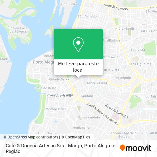 Café & Doceria Artesan Srta. Margô mapa