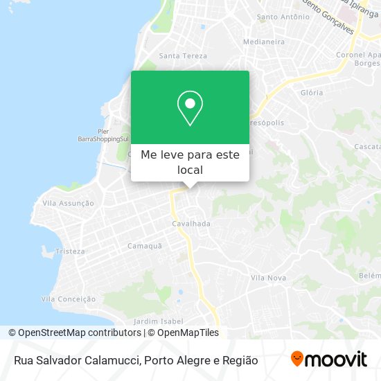 Rua Salvador Calamucci mapa