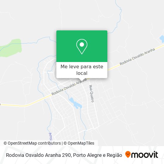 Rodovia Osvaldo Aranha 290 mapa