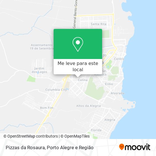 Pizzas da Rosaura mapa