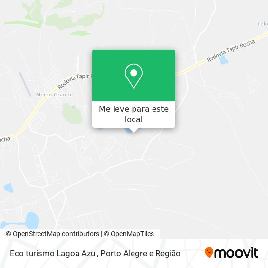 Eco turismo Lagoa Azul mapa