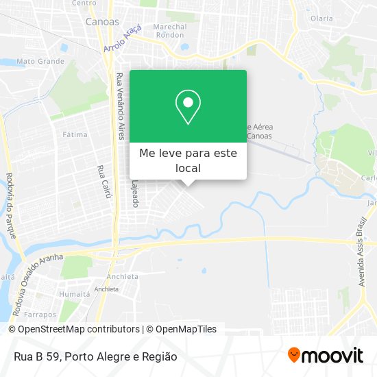 Rua B 59 mapa