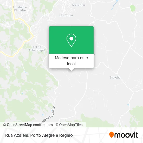Rua Azaleia mapa