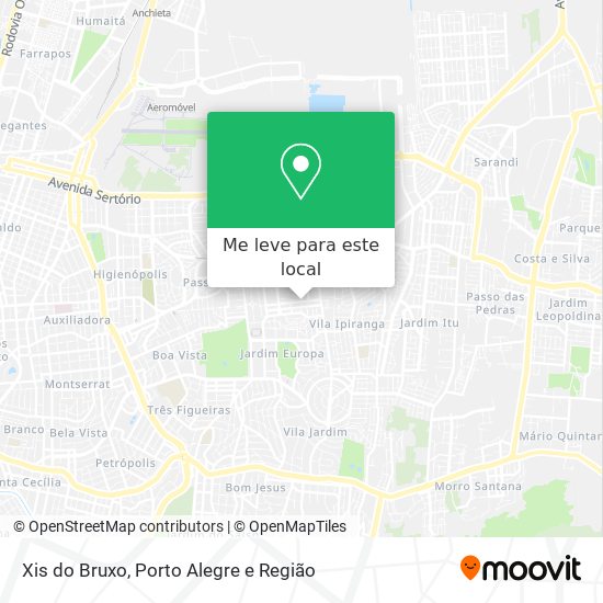 Xis do Bruxo mapa