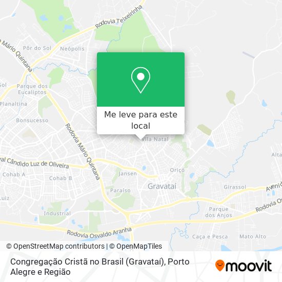 Congregação Cristã no Brasil (Gravataí) mapa