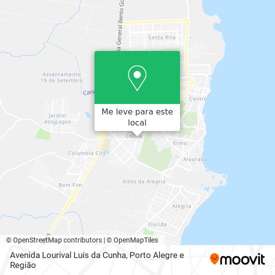 Avenida Lourival Luís da Cunha mapa