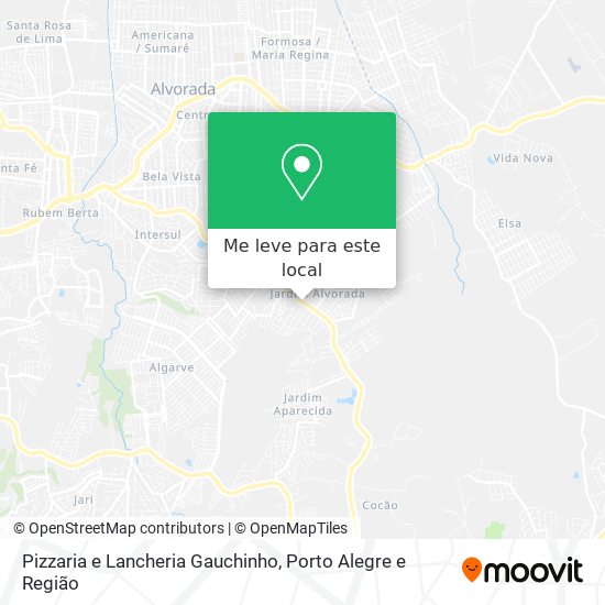 Pizzaria e Lancheria Gauchinho mapa
