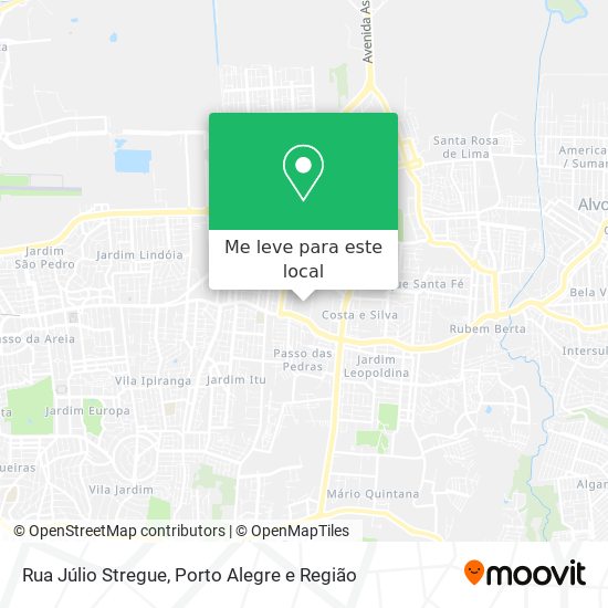 Rua Júlio Stregue mapa