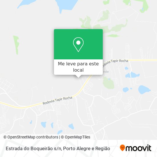 Estrada do Boqueirão s/n mapa