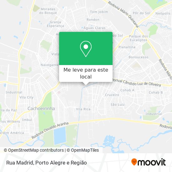 Rua Madrid mapa