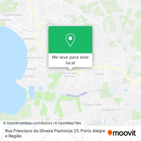 Rua Francisco da Silveira Pastoriza 25 mapa